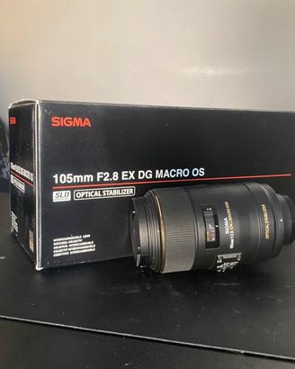 Sigma 105mm f/2.8 + scatola priginale (x Nikon)