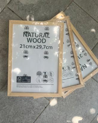Cornici IKEA A4 in legno naturale 21x29,7 cm