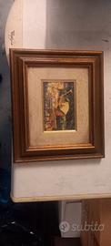 Dipinto olio su Masonite "Lo Spaccapietre" 