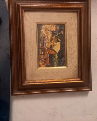 Dipinto olio su Masonite "Lo Spaccapietre" 