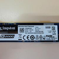 Hard disk SSD NVME Kingston A2000 da 500 GB