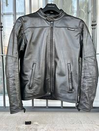 giacca Dainese in pelle marrone scuro tg. 48