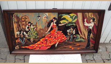 Goblen ballo di zingari manifattura manuale depoca