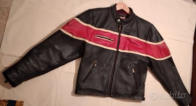 Giubbotto pelle moto American Eagle