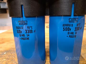 Condensatori elettrolitici  3300uF 500volt