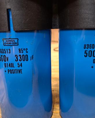 Condensatori elettrolitici  3300uF 500volt