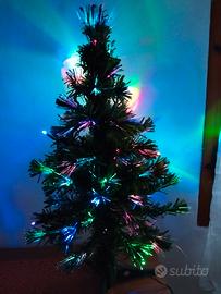 Albero di Natale con Fibre ottiche più Led 