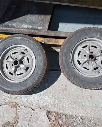 Cerchi + gomme Fiat 131 super mirafiori