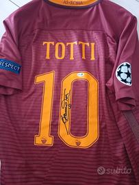 Maglia as roma Francesco Totti 2016-17 COA-R