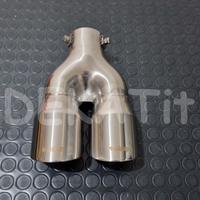 TERMINALE CODINO ACCIAIO INOX DOPPIO TONDO 76 MM