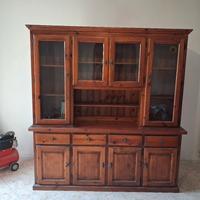 Credenza da sala on legno massello color noce 
