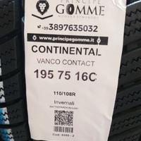 2 gomme 195 75 16c continental a5355