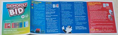 Gioco di carte Monopoly Bid