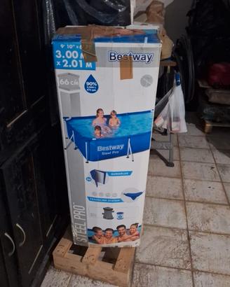 piscina bestway steel pro + pompa e filtro