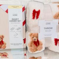 Copripiumone singolo + coperta Teddy e fiocchi