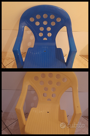 Lotto sedie di plastica per bambini