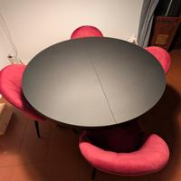 tavolo pranzo nero + 4 sedie