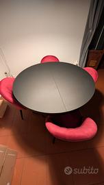 tavolo pranzo nero + 4 sedie