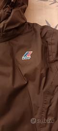 Piumino k-way double face beige marrone