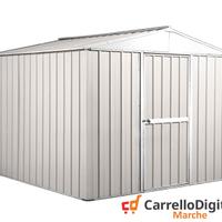 Box porta attrezzi in lamiera 276x260 bianco