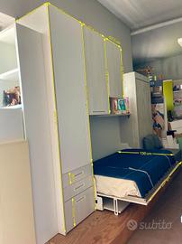 Letto a scomparsa una piazza e 1/2  TUMIDEI ON OFF