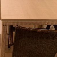 Tavoli e sedie in rattan