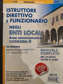 Concorso Istruttore direttivo e funzionario EL