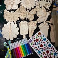 Kit creativo per bambini – Decorazioni in legno