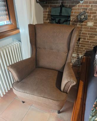 Strandmon poltrona Ikea  marrone