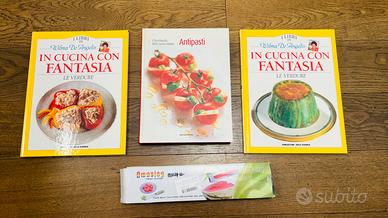 3 libri cuciba nuovi + attrezzo cucina nuovo