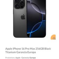 Iphon 16 pro max 256 gb