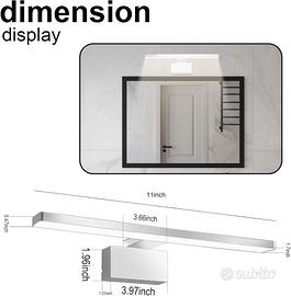 Luce Specchio Bagno 28CM