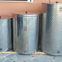 Recipienti acciaio INOX per conservazione vino