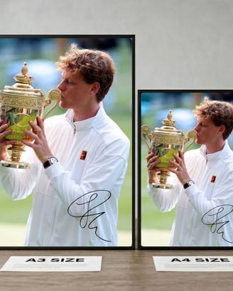 Quadro poster Jannik Sinner tennis