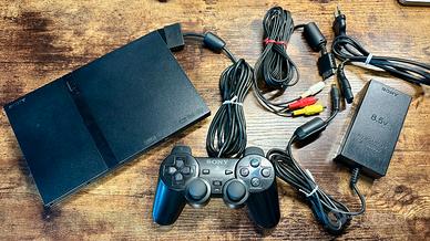 Sony PlayStation 2 PS2 Slim completa + DualShock 2