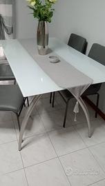 tavolo cristallo Calligaris