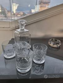 Set whisky - Decanter, 4 bicchieri, posacenere