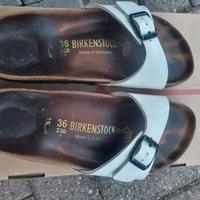 birkenstock madrid donna 36 bianche originali