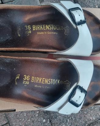 birkenstock madrid donna 36 bianche originali