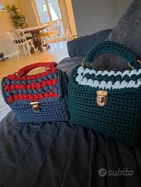 Borsette fatte a mano con fettuccia