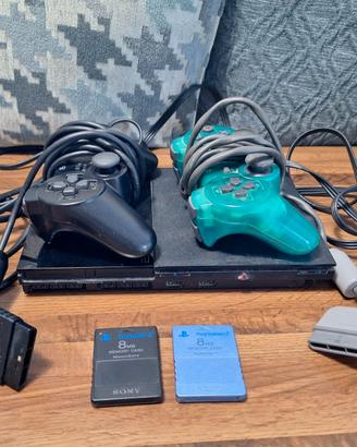PLAYSTATION 2 CON CONTROLLER E MEMORY CARD