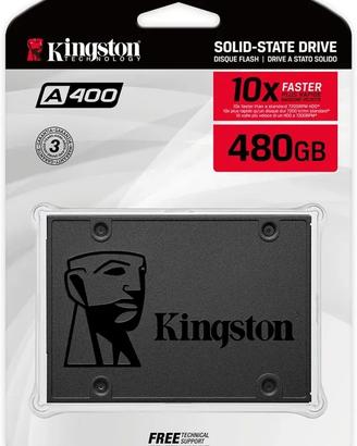 SSD Kingston A400 480GB Nuovo Sigillato