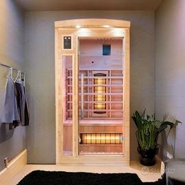 Sauna Infrarossi 1 Posto 90x105x190 cm NUOVA