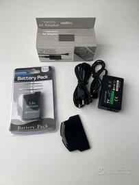 Batteria 3600mAh + Coperchio PSP + Caricabatterie