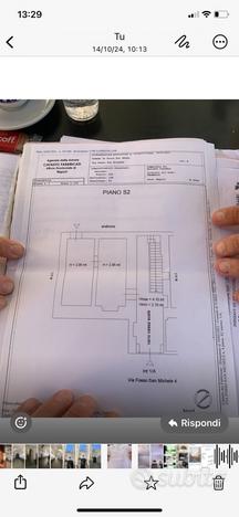 Box per due macchine più due stanze di 20 mq