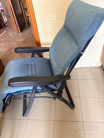 Sedia sdraio con molle