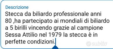 stecca da biliardo 
