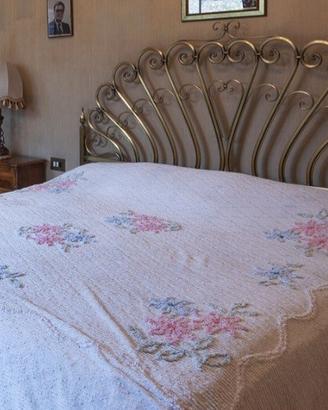 Letto matrimoniale anni 80 in ottone