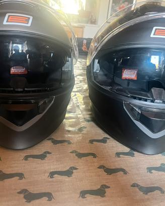 2 caschi con interfono, bluetooth