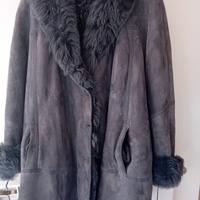 montone donna shearling grigio 